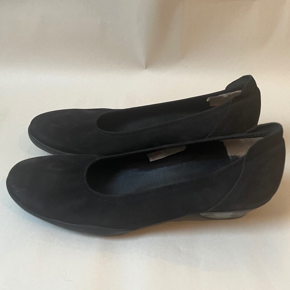 Arche Flava Black Nubuck Comfy France Suede Slip Ons Pumps Shoes‎ - Picture 2 of 9